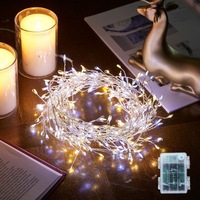 LED-Lichterkette für Außenbereich 50m 400 LEDs Wasserdicht 8 Modi Stecker-Lichterkette für Haus Garten Weihnachten Hochzeit Party Dekoration