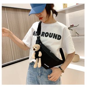 <span class=keywords><strong>Riñonera</strong></span> Unisex OEM ODM, Diseño <span class=keywords><strong>de</strong></span> <span class=keywords><strong>Oso</strong></span>, Lona, Bandolera, Bolso <span class=keywords><strong>de</strong></span> Pecho, <span class=keywords><strong>Riñonera</strong></span> Tipo Banana, Casual, Geométrica - Product Image 6