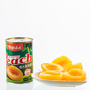 Producto alimenticio a EE. UU. 425g/820G melocotón amarillo enlatado - Product Image 3