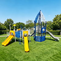 Équipement de jeu extérieur pour hôtels et communautés : toboggan, balançoires et grands équipements de divertissement pour enfants
