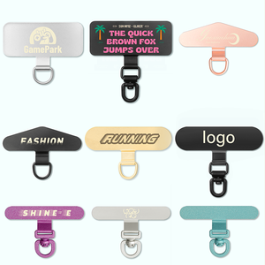 Patch universel en silicone métallique pour sangles de téléphone, cordon anti-perte, pince transparente en PVC, style classique, longueur de 30cm pour téléphones. - Product Image 3