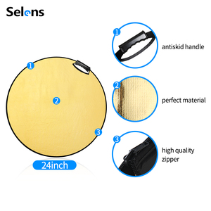 Selens 5 en 1 SLR4-5in1H_60cm Portable Cercle Réflecteur Rond avec Poignée <span class=keywords><strong>pour</strong></span> Photographie <span class=keywords><strong>Photo</strong></span> Studio Éclairage Extérieur - Product Image 6
