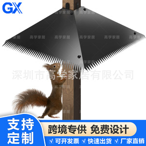 Protection contre les écureuils et dispositif anti-escalade de 18 pouces, nouveau mangeoire à oiseaux transfrontalier, lot de 4, fournitures essentielles pour oiseaux - Product Image 4