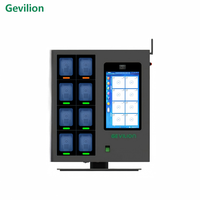 Station de charge pour caméras corporelles à 8 baies, écran tactile 14 pouces, support mural, téléchargement de données, stockage d'épreuves