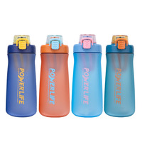 Bouteille d'eau PC grande capacité et durable avec logo PowerLife pour hommes – Idéale pour les entraînements estivaux en extérieur, portable, style seau, pour une consommation abondante