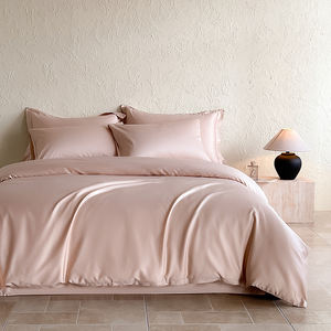 Ensemble de literie de luxe 100% coton 300 fils/cm² certifié OEKO-TEX 100, 4 pièces, comprenant un <span class=keywords><strong>drap</strong></span> plat, un <span class=keywords><strong>drap</strong></span>-<span class=keywords><strong>housse</strong></span> et des taies d'oreiller - Vente flash - Product Image 5