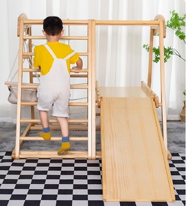 Structure d'escalade intérieure Montessori en bois personnalisée pour enfants avec échelle, fabriquée par un grand fabricant - Product Image 3