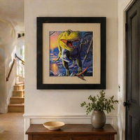 Affiche murale en plastique lenticulaire 3D, animation à effet de bascule, paysage changeant, impression artistique animale pour la décoration de la maison, de la chambre à coucher, du salon et comme cadeau