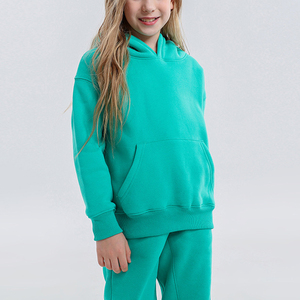 HEXJ017 <span class=keywords><strong>Felpa</strong></span> Oversize Invernale alla Moda in Pile di Cotone per Ragazze dai 4 ai 15 Anni, 18 Colori, Logo Ricamato o Stampato a Rilievo - Product Image 3