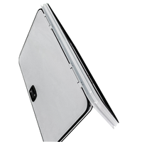 Porte à bagages MAYGOOD en aluminium blanc 600x600mm avec serrure mécanique noire pour caravane, remorque, camping-car, véhicule utilitaire, motorhome