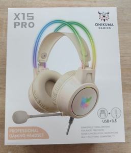 หูฟังเกมมิ่ง <span class=keywords><strong>ONIKUMA</strong></span> X15 PRO แบบครอบหู ไดนามิก พร้อมสาย รองรับไฟ RGB ระดับมืออาชีพ ชิปเซ็ต JL ช่องต่อ 3.5 มม. ลดการดีเลย์ - Product Image 6