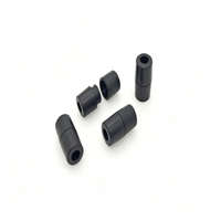 Verrou de cordon double en plastique noir pour cordons de serrage et paracordes