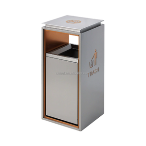 Nhà Máy Bán buôn tùy chỉnh trong nhà dọc thép không gỉ khách sạn không hút thuốc Thùng rác có thể - Product Image 1