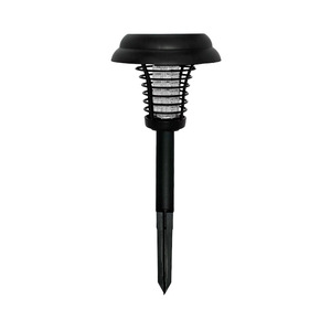 Lámpara solar antimosquitos para exteriores, resistente a la lluvia, con luz LED púrpura para jardín y césped. - Product Image 5
