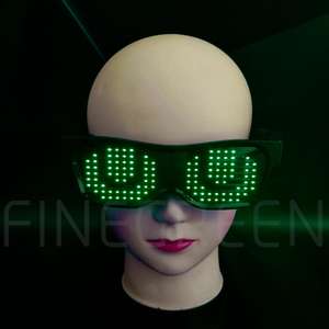 Gafas LED programables con aplicación recargable USB más nuevas - Product Image 3