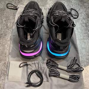 Zapatillas Deportivas de Diseño de Lujo, Marca Original Track 3.0 LED para Hombre, Cierre de Cremallera, Alta Calidad, Ligeras, Parte Superior de PU - Product Image 2