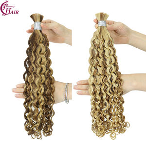 Nuovi Colori FH: <span class=keywords><strong>Extension</strong></span> di Capelli Umani Ricci Italiani, Doppia Trama, <span class=keywords><strong>per</strong></span> Trecce Boho, Qualità 10A Remy - Product Image 4