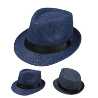 Logo personnalisé été plage chapeau de paille Jazz Panama Cowboy chapeau Fedora extérieur femmes hommes chapeau de soleil
