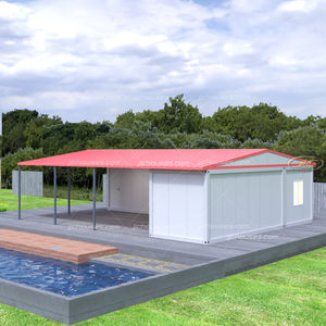 Casa pequeña prefabricada de acero ligero con ruedas, casa prefabricada en paquistaní, domo de gri - Product Image 2