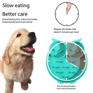 New Arrival Stylish Silicone Dog Lick Dinner Plate Eco-Friendly Pet Lick Mat Slow <b>Feeder</b> Reduce Food Intake for Dogs and <b>Cats</b> - Product Image 4