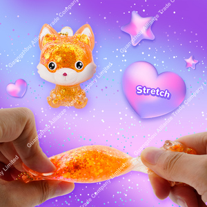 4 Style Cute Animal Decompression <b>Ball</b> Glitter Jelly <b>Squeeze</b> Toy Maltose Pinch Happy Slow Rebound TPR Sugar Stress <b>Balls</b> Toy - Product Image 2