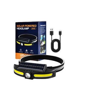 Fuente de luz dual portátil, faro recargable por USB, <span class=keywords><strong>Panel</strong></span> <span class=keywords><strong>Solar</strong></span> para correr, acampar, pescar, ciclismo, faros multifuente - Product Image 6