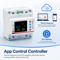 Interruptor de Circuito Inteligente WiFi Trifásico de Alta Gama con Medidor de Energía de 100A y Pantalla LCD a Color para Automatización de Edificios Inteligentes