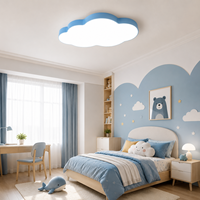 Lámpara de Techo LED de Hierro Forjado con Diseño de Nube, Moderna y Colorida, para Habitación Infantil, Niña o Niño, Estilo Creativo de Dibujos Animados, Marca BGST