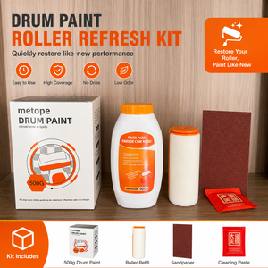 Juego de Rodillos de Pintura de 500G, Kit de Repintado de Paredes con Rodillo de Alta Cobertura y Papel de Lija para Decoración del Hogar - Product Image 1