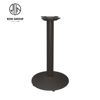 Nouvelle conception de table à manger en métal industriel antique pour café, restaurant, mobilier d'extérieur, base de table en fonte de style tulipe