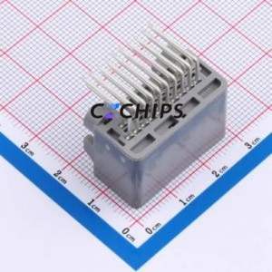 K137635WR-2x10B-PTSN Automotive Connector Bent Lead Through Hole Connector 20P 2.2mm 2 Right Angle Insert - Product Image 2