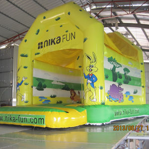 Château gonflable sur le thème des animaux pour location commerciale de fêtes d'enfants en plein air - Product Image 1