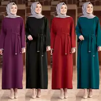 Vestido Abaya para mujeres musulmanas, prenda con diseño de Dubái, Ropa Étnica islámica, turca, Abaya abierta al por mayor, 2021