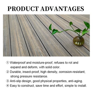 Decking composito di plastica di legno goffrato 3D delle <span class=keywords><strong>mattonelle</strong></span> all'aperto di WPC <span class=keywords><strong>per</strong></span> <span class=keywords><strong>il</strong></span> <span class=keywords><strong>giardino</strong></span>