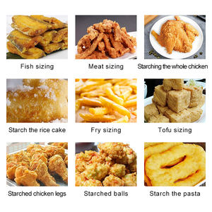 Machine automatique de panure de galette de viande <span class=keywords><strong>pour</strong></span> le revêtement de produits alimentaires de casse-croûte <span class=keywords><strong>pour</strong></span> les <span class=keywords><strong>ingrédients</strong></span> à base de grain <span class=keywords><strong>pour</strong></span> le <span class=keywords><strong>hamburger</strong></span> de poisson - Product Image 6