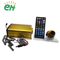 Moteur de lumière LED à fibres optiques intégré avec effets scintillant et météore, vitesse réglable et queue de lumière pour la décoration du plafond de voiture