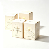 Boîte cadeau pour bougie parfumée personnalisée, emballage en papier, carton pliable, logo, estampage à chaud, toutes tailles pour la vente au détail
