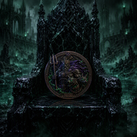 Pièce de monnaie commémorative personnalisée en relief 3D, Hades, Seigneur du Sous-Monde, en bronze antique, mythe grec, pièce de défi pour cadeau de luxe