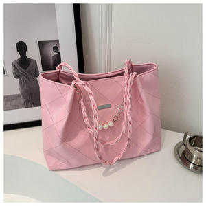 Nuevo bolso minimalista con forro de poliéster PU, bolso de hombro moderno para mujer, gran capacidad - Product Image 6