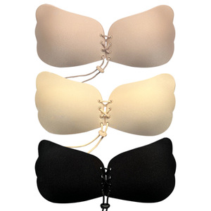 Cubrepezones Adhesivos de Silicona <span class=keywords><strong>Mei</strong></span> Xiao Ti Push-up Brasier sin Tirantes con Brasier Invisible Accesorios Íntimos - Product Image 6