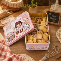 Boîte en étain rectangulaire personnalisée, emballage métallique de qualité alimentaire pour le thé en vrac biologique, le chocolat, les biscuits et les bonbons