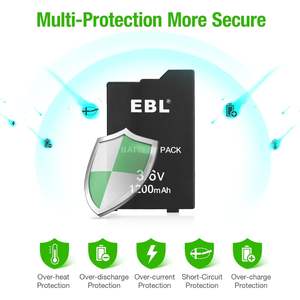 For EBL 3.6V Lithium Ion Rechargeable Battery Pack 1200mAh Actual Capacity Compatible with PSP 2000/3000 Replacement Battery - Product Image 6