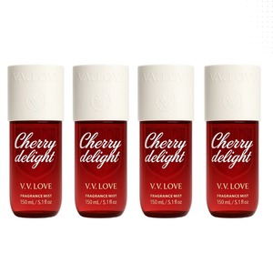 4*150ml Vv Love - Cherry Delight - Brume parfumée pour femmes, parfum fruité sucré, parfum pour femmes - Product Image 1