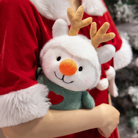 Renne de Noël en peluche doux et exquis, adorable, pour cadeaux de Noël, stock de vente au détail, jouet en peluche festif, personnalisable en gros avec logo