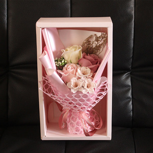 Boîte cadeau de roses en savon, cadeau créatif, fleurs pour le 8 <span class=keywords><strong>mars</strong></span>, fleurs pour les amoureux - Product Image 6