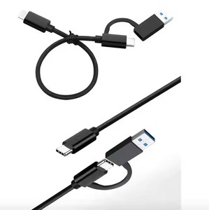 Tốc Độ Cao 10Gbps Đồng Bộ Dữ Liệu 2-Trong-1 Nhanh Chóng Sạc 3-Trong-1 USB A/C 3.1 5A Cho Điện Thoại Máy Tính Xách Tay Máy Tính 3M Chiều Dài Cáp Cho Máy Ảnh Sử Dụng - Product Image 6
