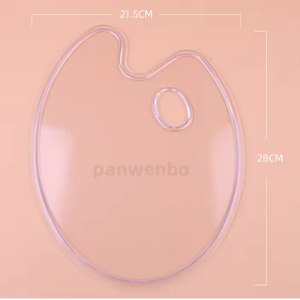 Большая прозрачная овальная пластиковая палитра ручной стиль художественная акриловая акварельная картина палитра школьные художественные принадлежности - Product Image 6