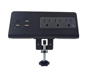 Chúng tôi điện ra Máy tính để bàn kẹp ổ cắm với 3USB & USB-C Dễ dàng cài đặt cho văn phòng nightstand & Bàn cà phê công nghiệp Bàn ổ cắm - Product Image 5