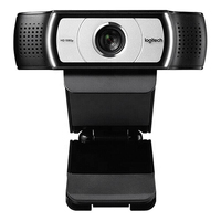 Webcam Logitech C930C / C930E 1080p con Angolo Ampio e Zoom 4X, RightLight, Doppio Microfono per Conferenze Aziendali e Ufficio Remoto