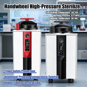 Nuevo <span class=keywords><strong>Autoclave</strong></span> de Laboratorio de 35L-200L con Manivela, Olla de Esterilización de Alta Presión 35SR, Esterilizador Eléctrico a Vapor para Laboratorio - Product Image 3